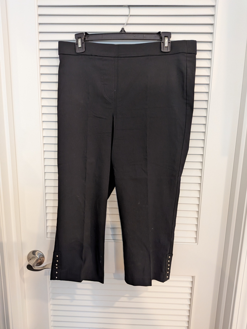Classic Black Cropped Dress Pants - Women Size 12
